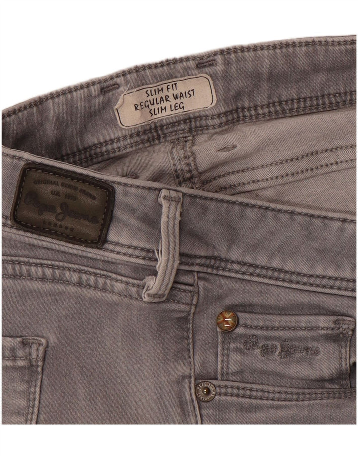 PEPE Jeansy Damskie Slim W28 L30 Szare