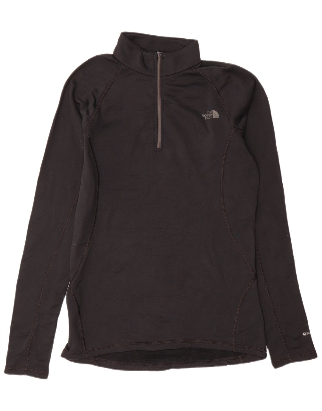 Męska koszulka The North Face z zamkiem błyskawicznym i regularnym krojem, z długim rękawem, w kolorze średniej czerni
