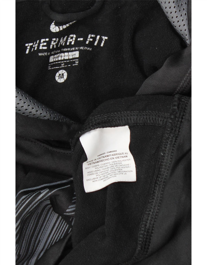 Męska bluza z kapturem Nike Therma-Fit Graphic, średni granatowy poliester