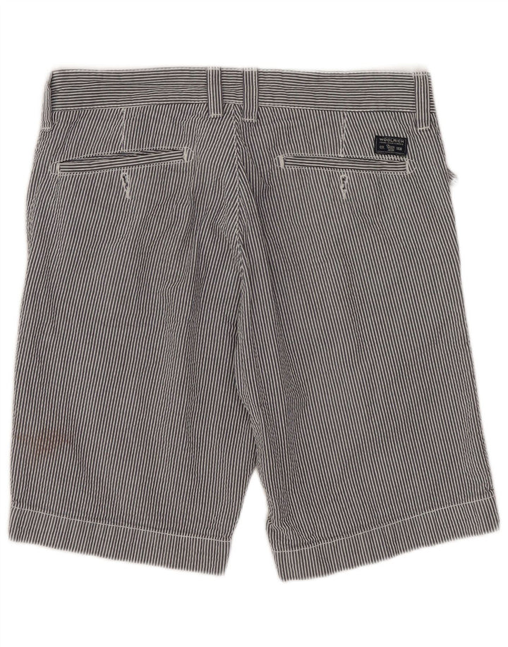Męskie spodenki codzienne Woolrich W30 Średni granatowy, bawełniany w prążki