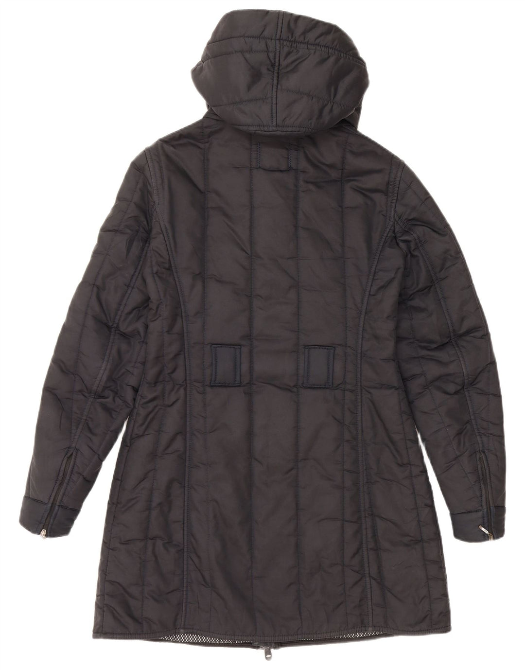 REFRIGIWEAR Damski płaszcz z kapturem i ociepleniem UK 14 Średni granatowy poliamid