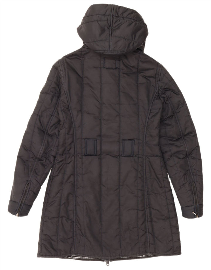 REFRIGIWEAR Damski płaszcz z kapturem i ociepleniem UK 14 Średni granatowy poliamid