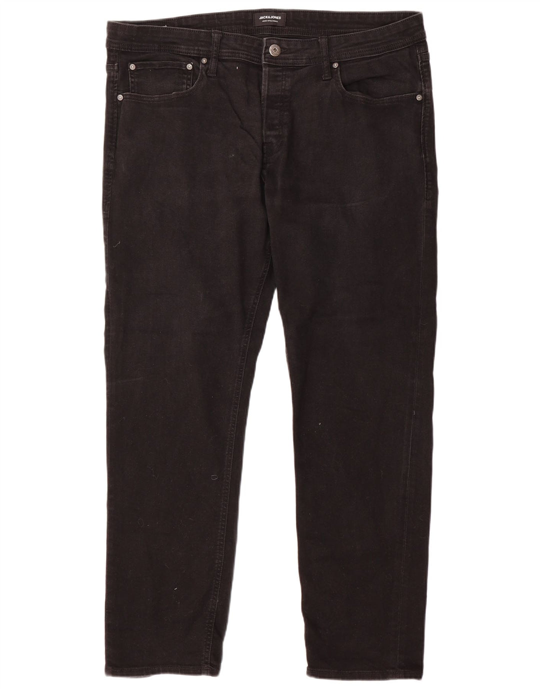 Męskie jeansy typu slim Jack & Jones W38 L32, czarne, bawełniane