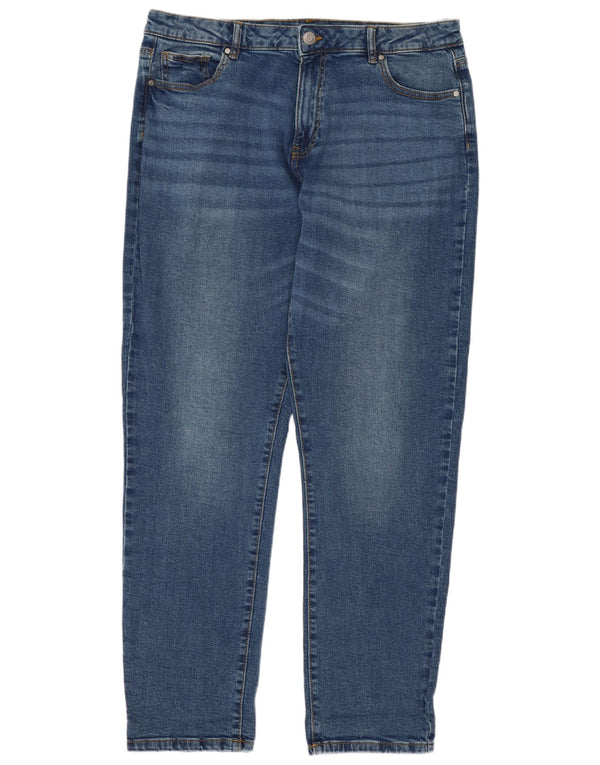 Damskie dżinsy M&Co Slim UK 16 Large W34 L30 Niebieskie bawełniane