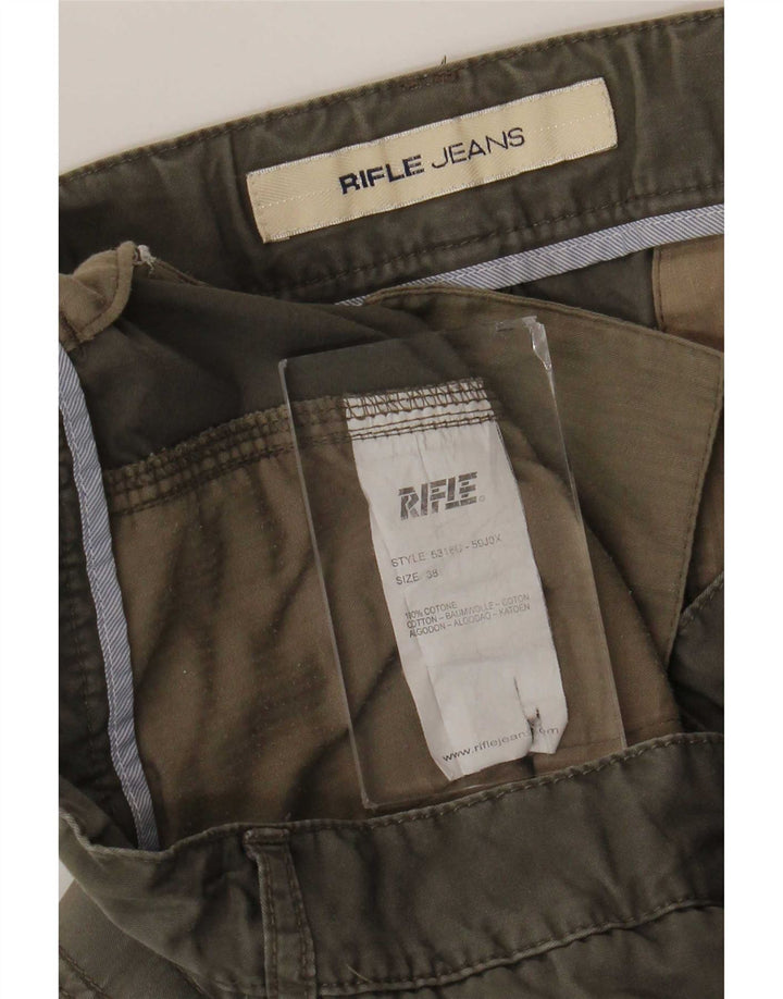 Męskie spodenki cargo Rifle W38 XL Szara bawełna
