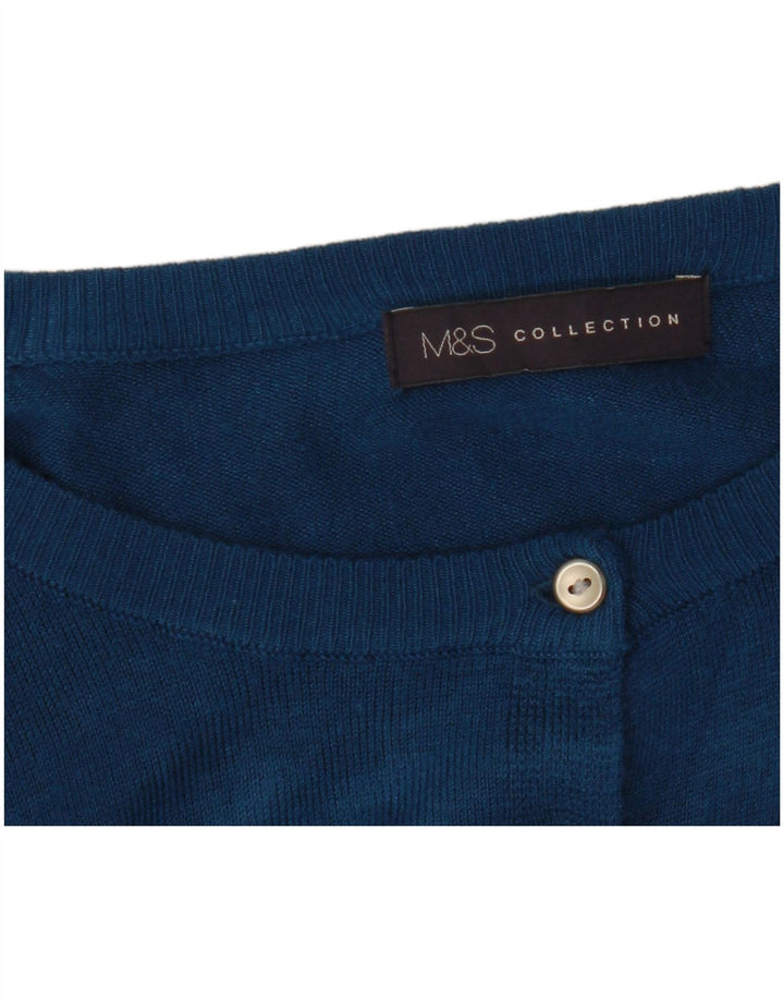 Marks & Spencer Damski sweter rozpinany UK 18 XL Niebieski
