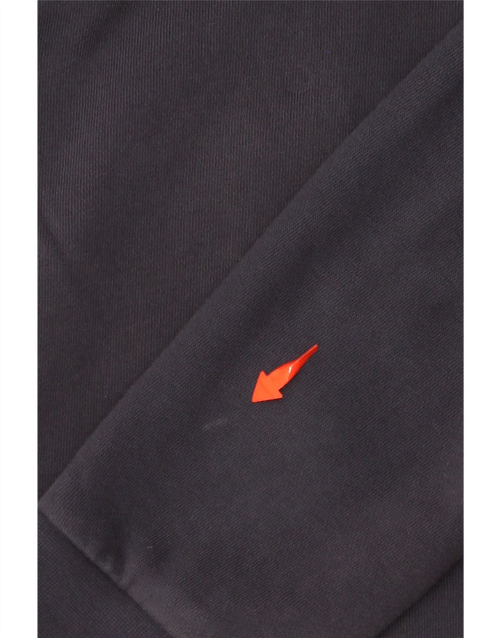 Męski sweter z kapturem i zamkiem ADIDAS, mały, granatowy, bawełniany