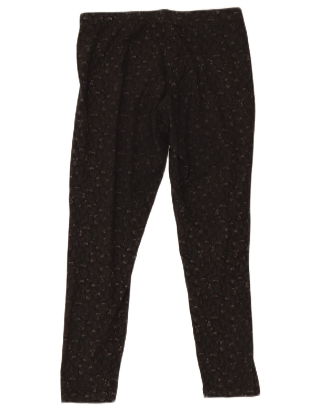 Damskie legginsy Fat Face UK 12, średnie, czarne, bawełniane w cętki