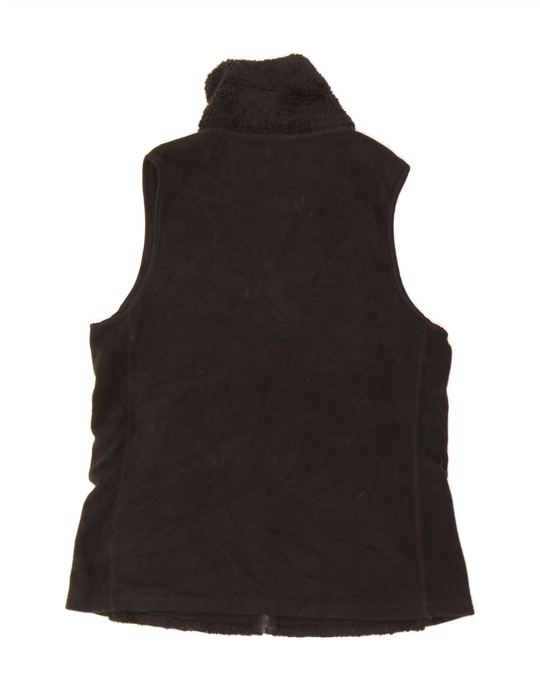 CHAPS Womens Fleece Gilet UK 16 Large Black Polyester Vintage Chaps and Second-Hand Chaps from Messina Hembry 