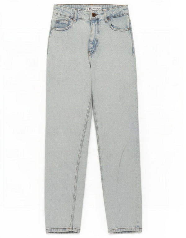 Damskie jeansy z wysokim stanem Zara EU 34 2XS W24 L28 Niebieskie