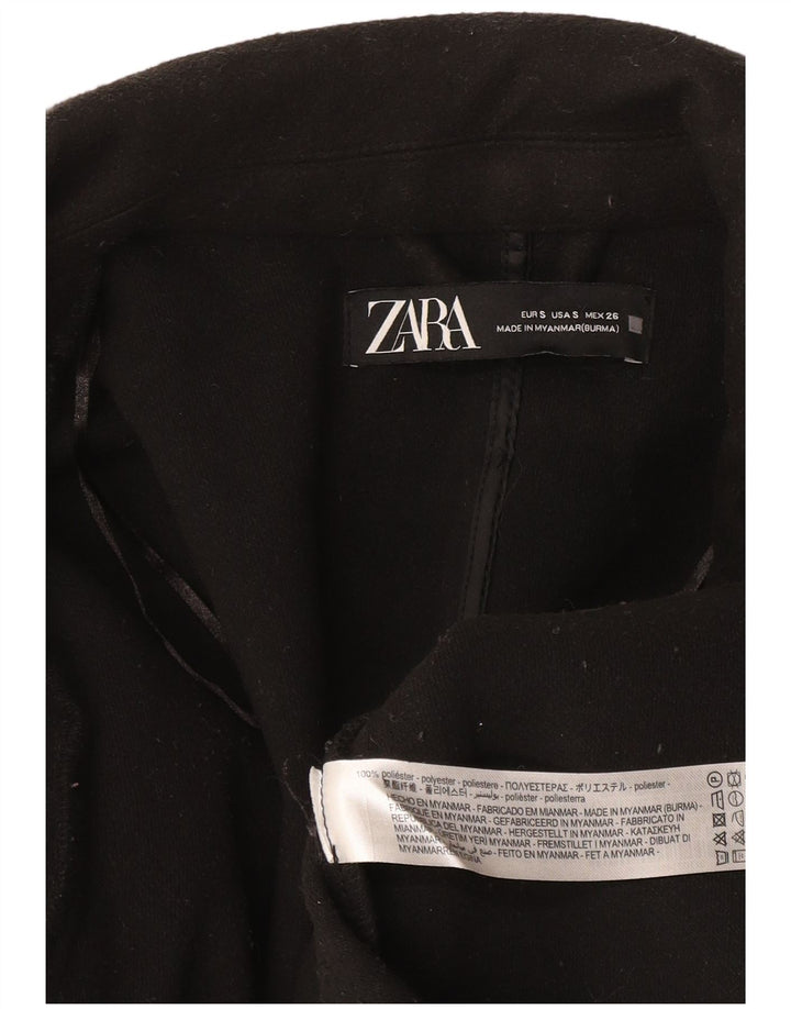 Damska marynarka Zara, otwarta, oversize, UK 10, mała, czarna, poliester