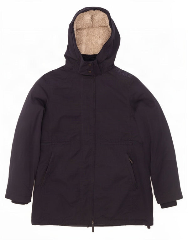 Męska wysoka kurtka parka Superdry z kapturem, UK 42 XL, granatowa, poliester