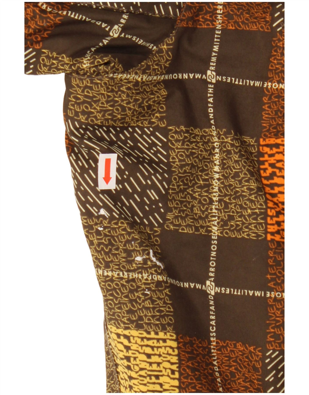 Damska kurtka wiatrówka Billabong z kapturem, rozmiar 3, mała brązowa kratka