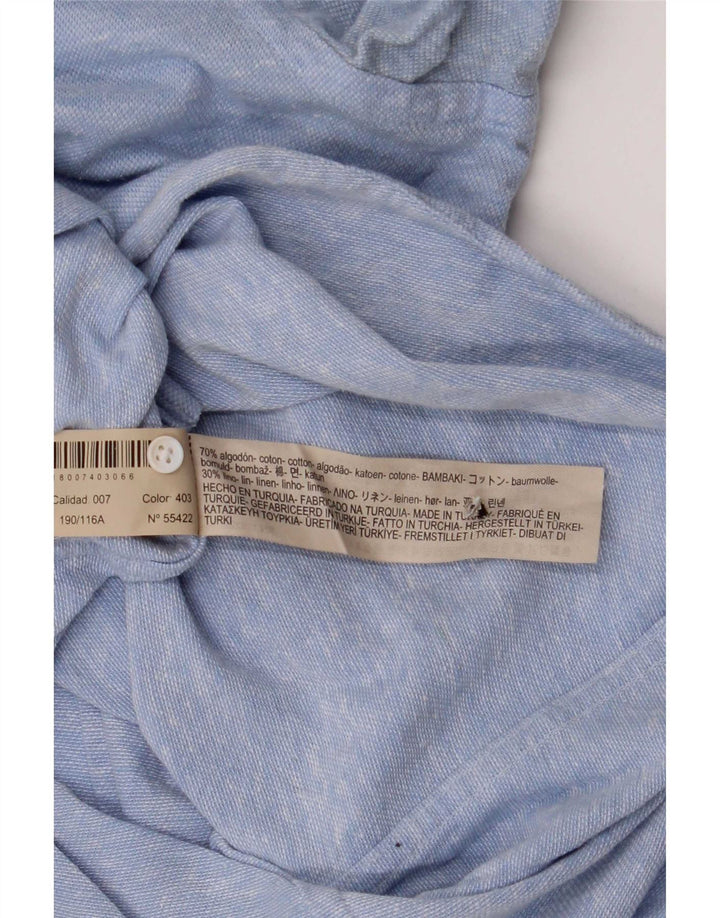 Koszula męska Massimo Dutti 2XL niebieska, bawełniana