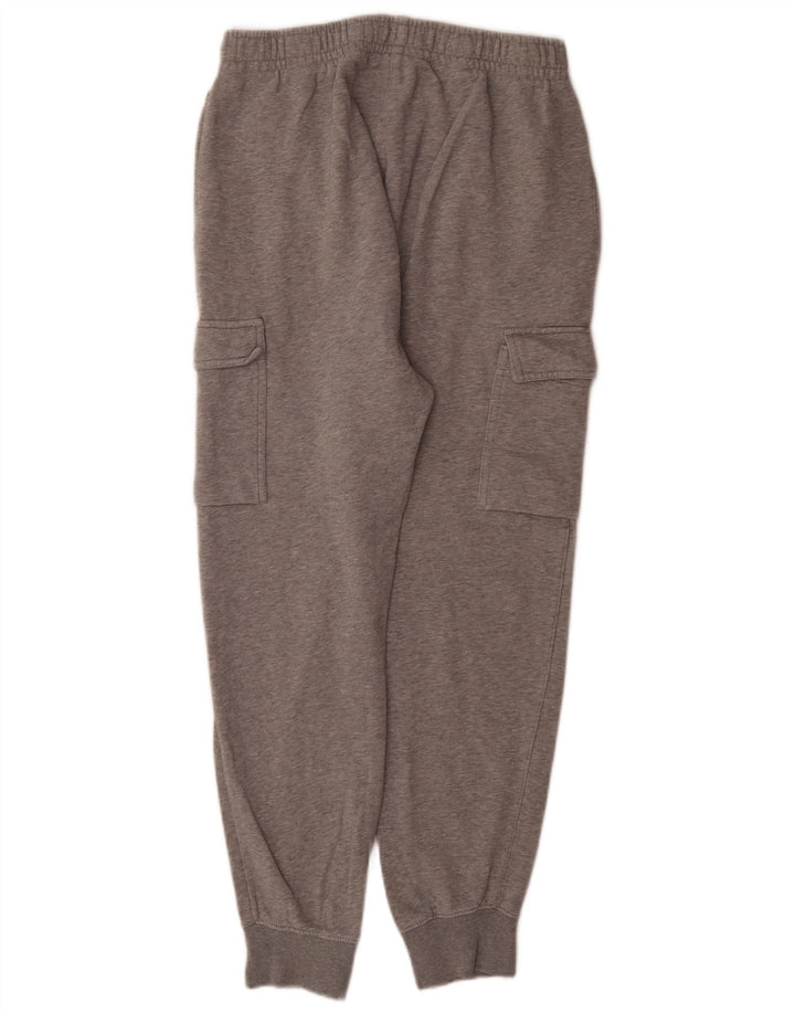 Męskie spodnie dresowe Nike Cargo, małe, szare, nakrapiane, bawełniane