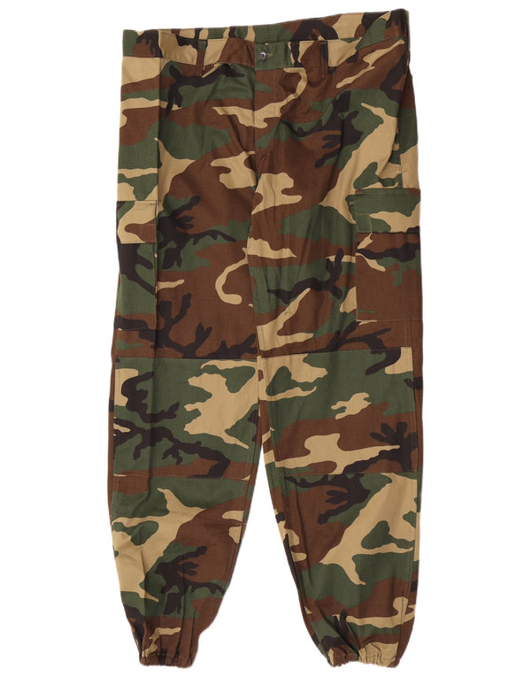 Męskie spodnie cargo w stylu vintage EU 54 2XL W42 L31 Khaki Camouflage Army