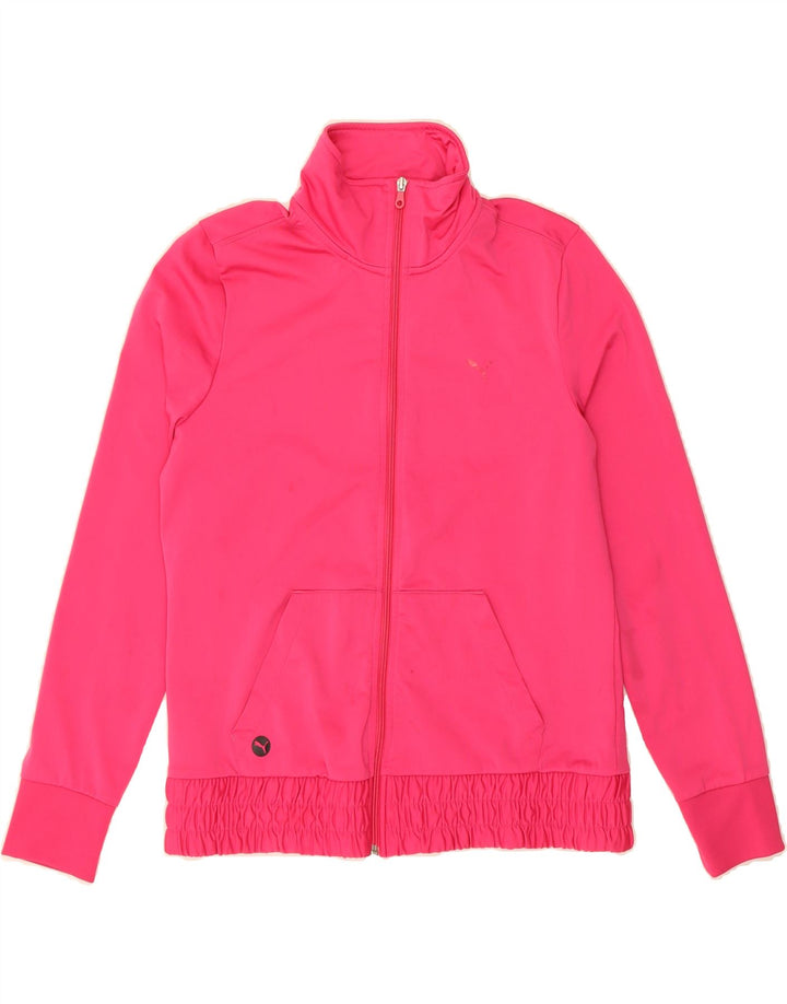 PUMA Womens Tracksuit Top Jacket UK 16 Large Pink Polyester Vintage Puma and Second-Hand Puma from Messina Hembry 