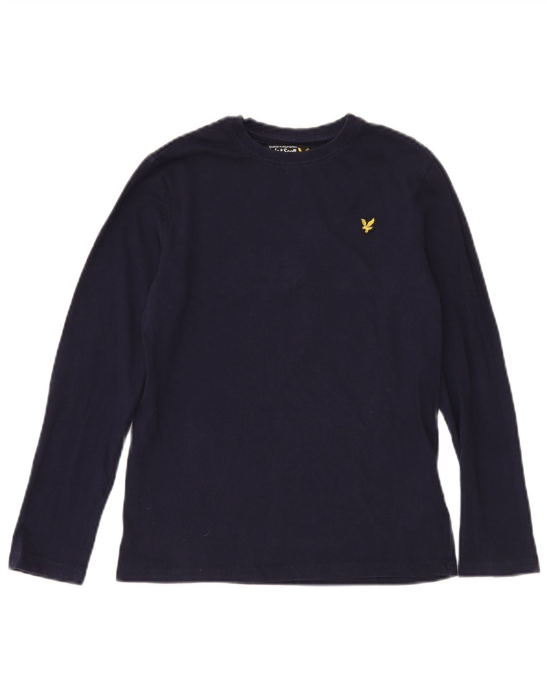 Top chłopięcy LYLE & SCOTT z długim rękawem 12-13 lat, granatowy, bawełniany