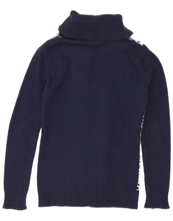 Damski sweter kardigan Carrera UK 12 Średni granatowy geometryczny