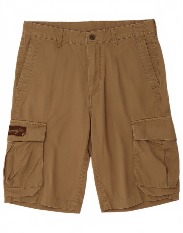 Męskie spodenki cargo Wrangler W34, duże, brązowe, bawełniane