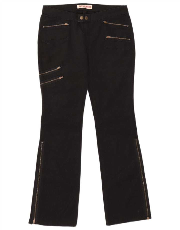 Damskie spodnie cargo Guess Bootcut W31 L32 Czarne bawełniane