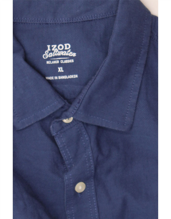IZOD Mens Relaxed Classic Fit Shirt XL Navy Blue Cotton Vintage Izod and Second-Hand Izod from Messina Hembry 