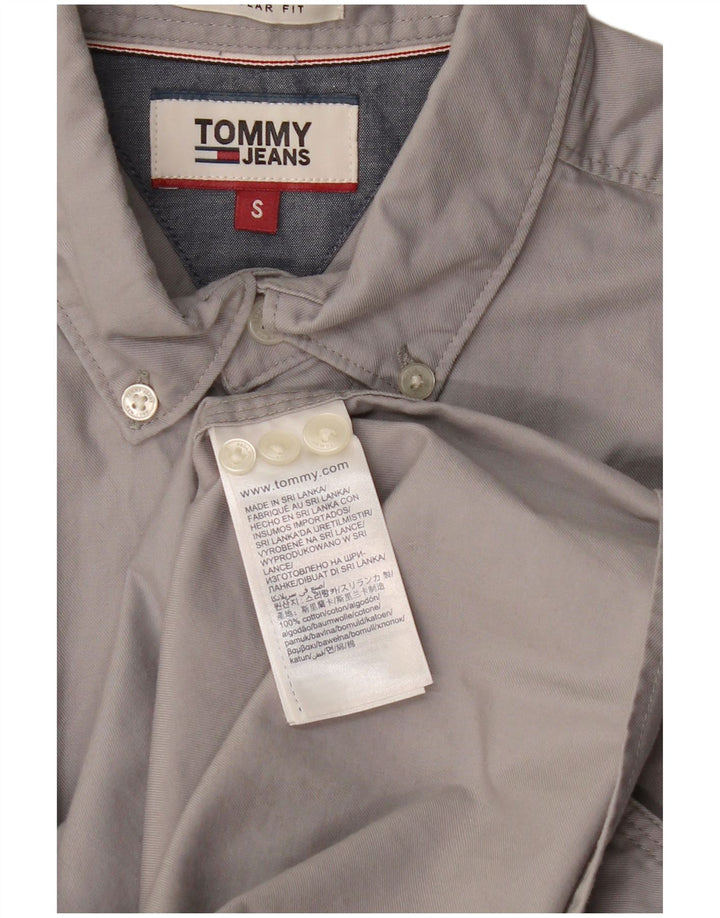 Męska koszula o regularnym kroju TOMMY HILFIGER, mała, szara, bawełniana