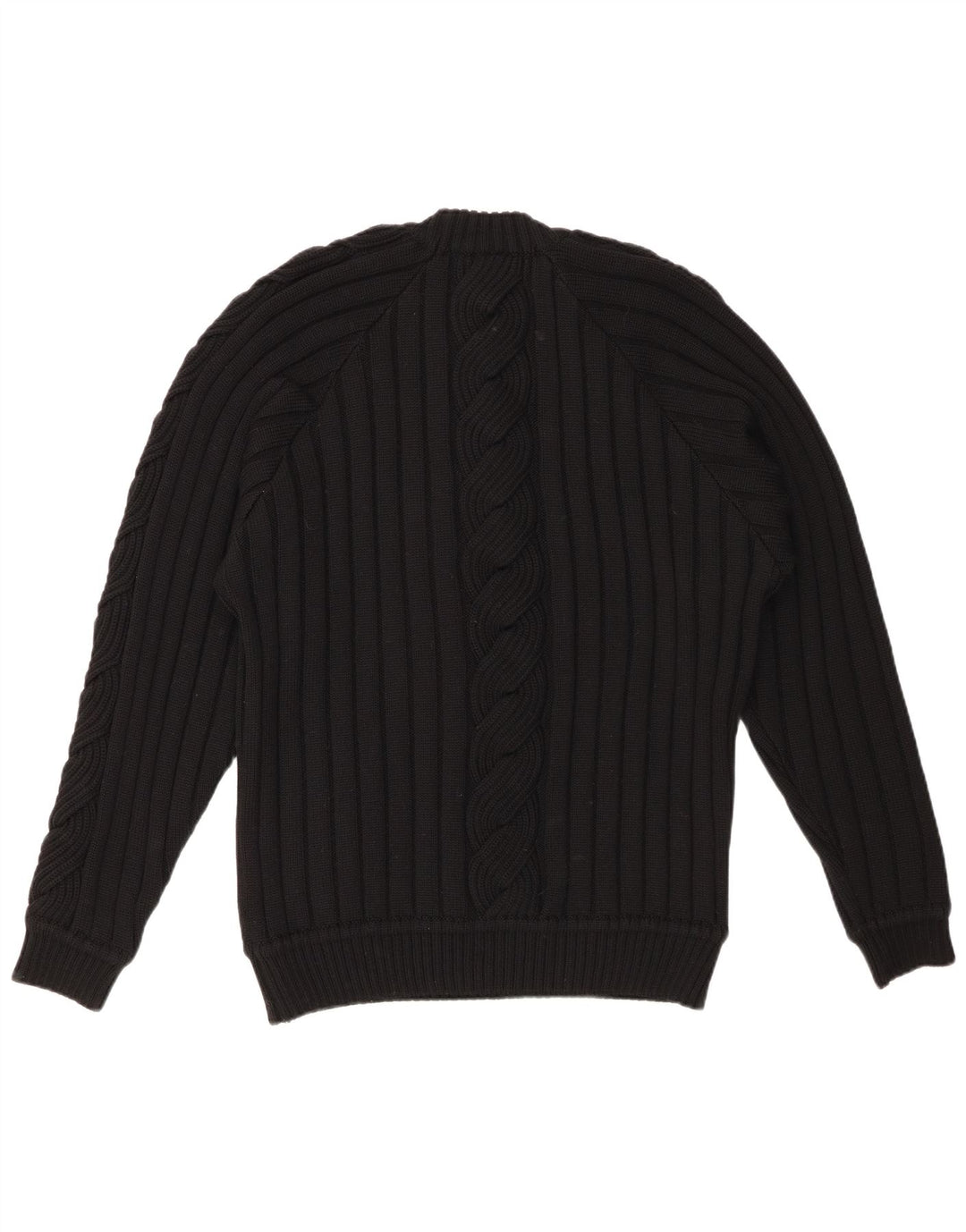 Sweter damski VINTAGE z okrągłym dekoltem UK 20 2XL czarny