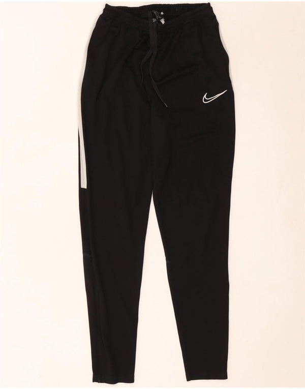 Męskie spodnie dresowe Nike Dri Fit, małe, czarne, poliestrowe bloki kolorów