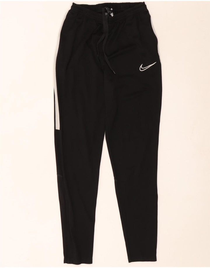 Męskie spodnie dresowe Nike Dri Fit, małe, czarne, poliestrowe bloki kolorów