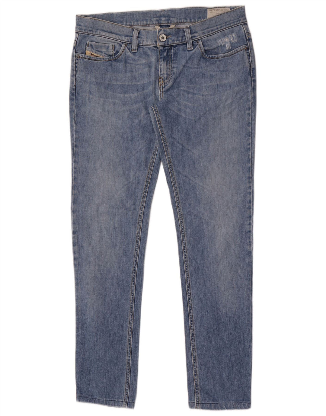 Damskie jeansy Diesel Liv Slim W30 L30 Niebieskie bawełniane