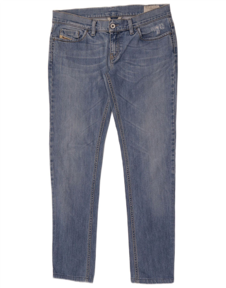 Damskie jeansy Diesel Liv Slim W30 L30 Niebieskie bawełniane
