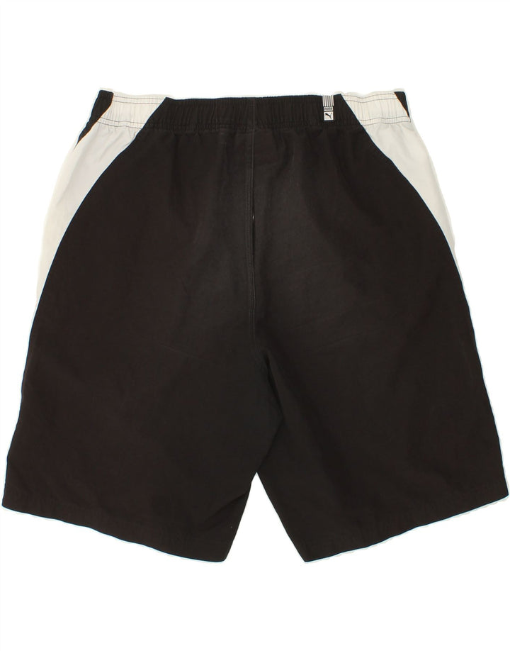 PUMA Mens Sport Shorts Large Black Polyester Vintage Puma and Second-Hand Puma from Messina Hembry 
