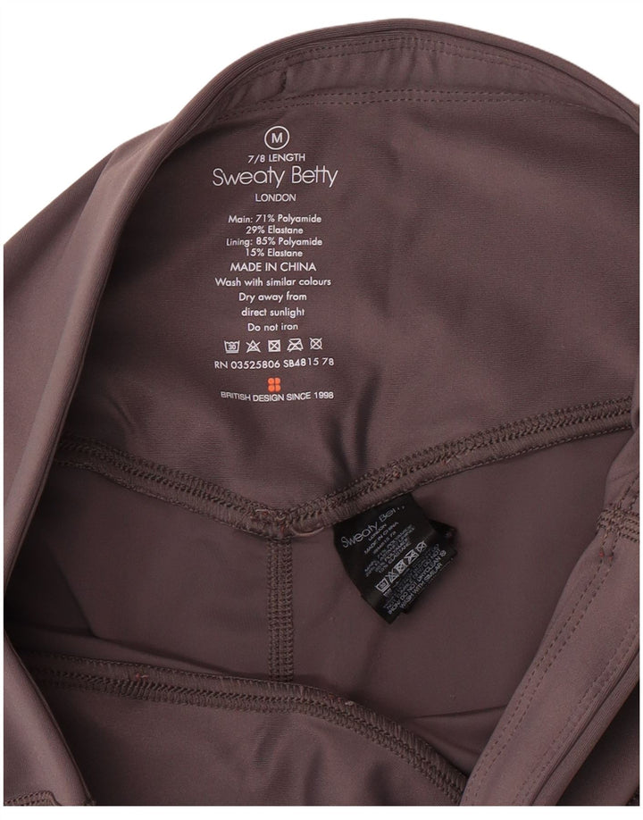 Legginsy damskie SWEATY BETTY London UK 12, średnioszary poliamid