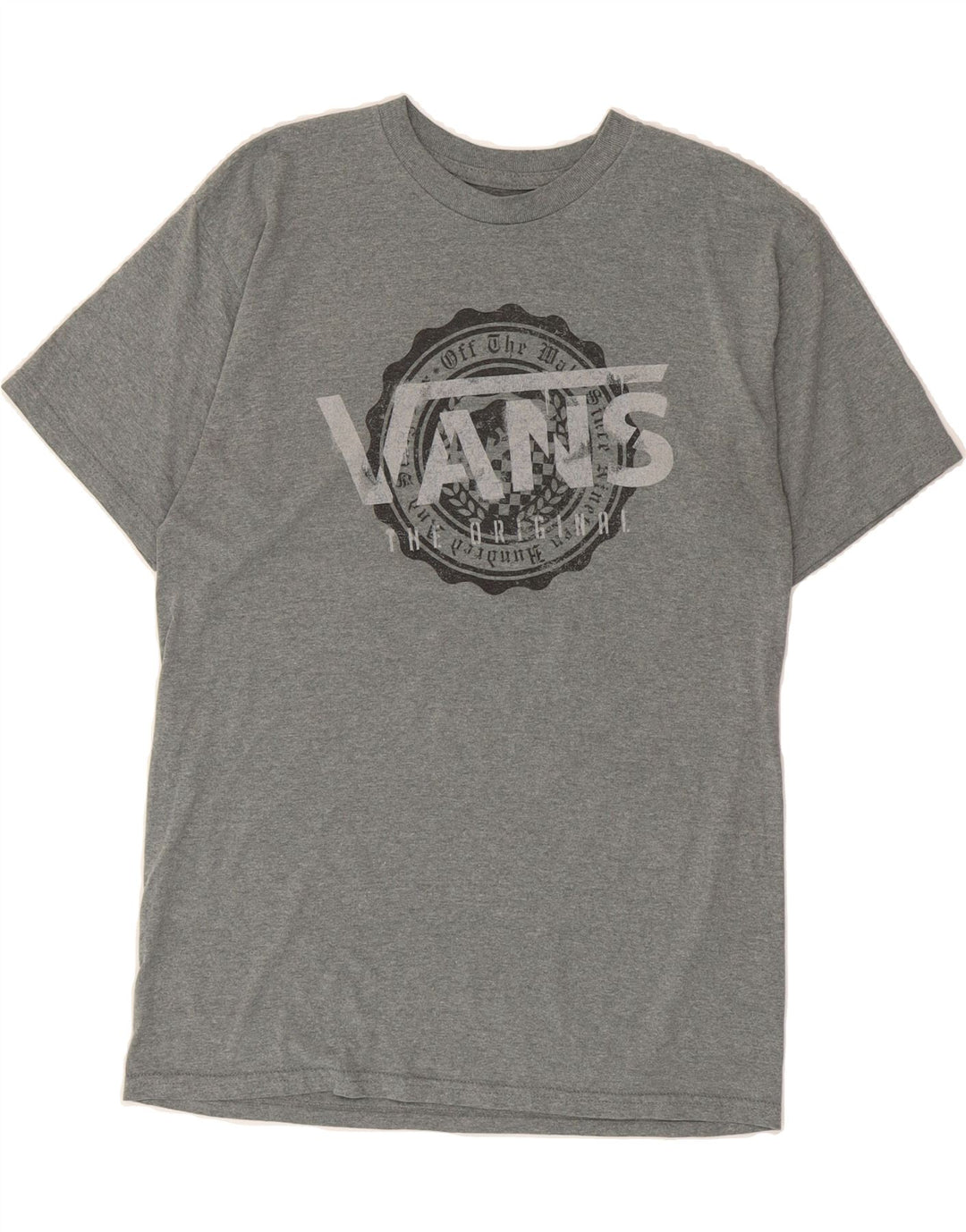 VANS Mens Graphic T-Shirt Top Small Grey Vintage Vans and Second-Hand Vans from Messina Hembry 