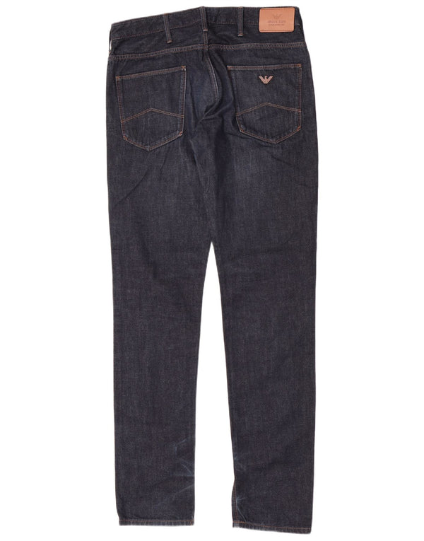 Armani Slim Jeans W31 L33 Granatowa Bawełna