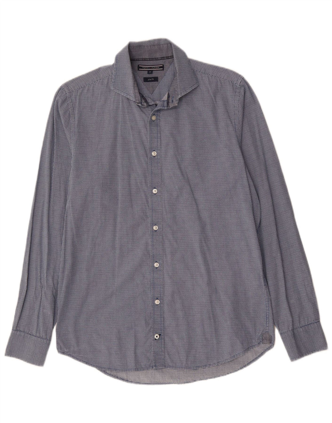 Męska koszula slim fit TOMMY BAHAMA w średnią niebieską kratkę, bawełniana