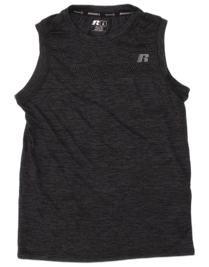 Bluza chłopięca RUSSELL ATHLETIC Dri-Power, 7-8 lat, średnioszara, nakrapiana
