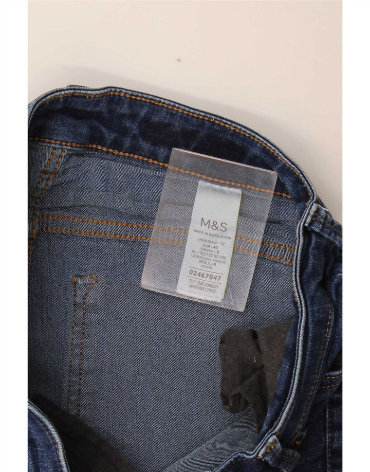 Marks & Spencer Damskie jeansy Rose Bootcut UK 12 Medium W32 L29 Niebieskie bawełniane