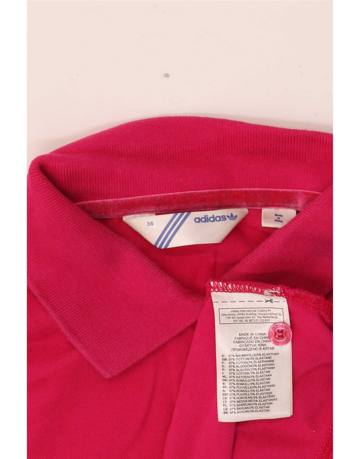 Damska koszulka polo Adidas EU 36 Mała Różowa Bawełna