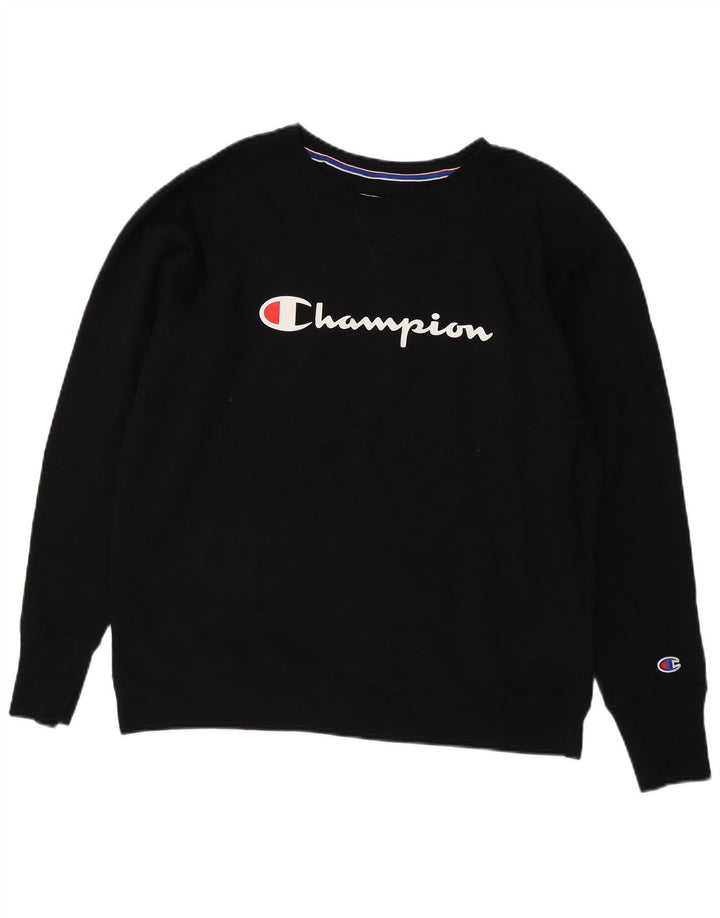 Damska bluza z grafiką CHAMPION UK 18 XL, czarny poliester