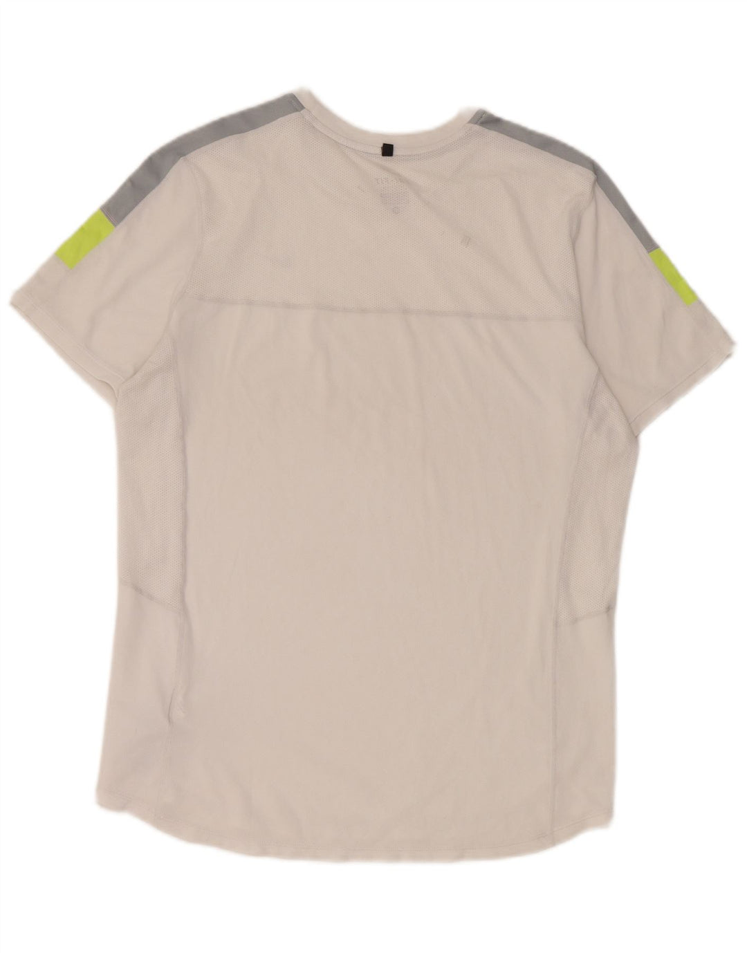 Męski T-shirt Nike Dri Fit Top, średni biały poliester z blokami kolorów