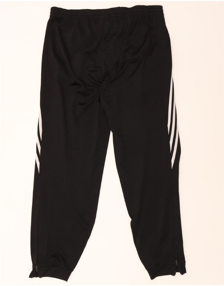ADIDAS Mens Tracksuit Trousers Joggers Large  Black Polyester Vintage Adidas and Second-Hand Adidas from Messina Hembry 