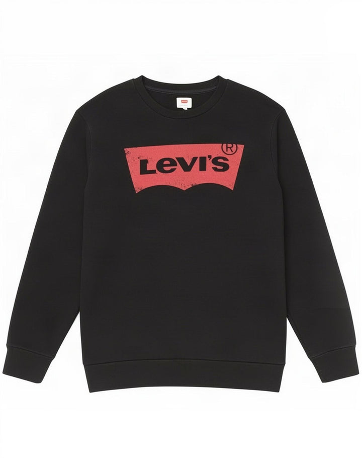 Męska bluza z grafiką Levi's, duża, czarna, bawełniana