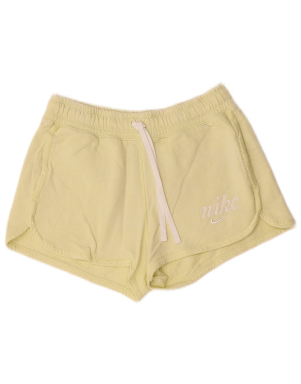 Damskie spodenki sportowe Nike Graphic UK 10, małe, żółte, bawełniane