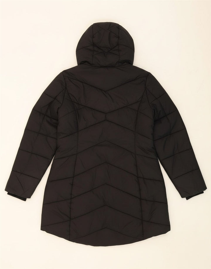 BARBOUR Womens Hooded Padded Coat UK 10 Small Black Polyamide