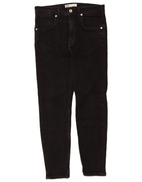 Męskie jeansy Zara Cropped EU 40 Medium W31 L25 Czarne