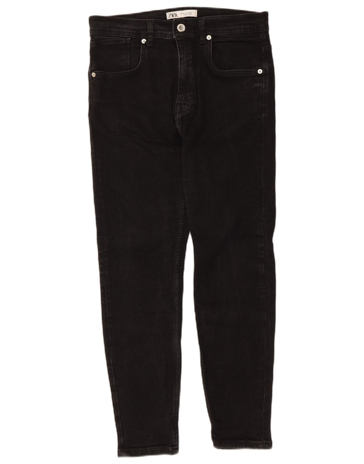 Męskie jeansy Zara Cropped EU 40 Medium W31 L25 Czarne