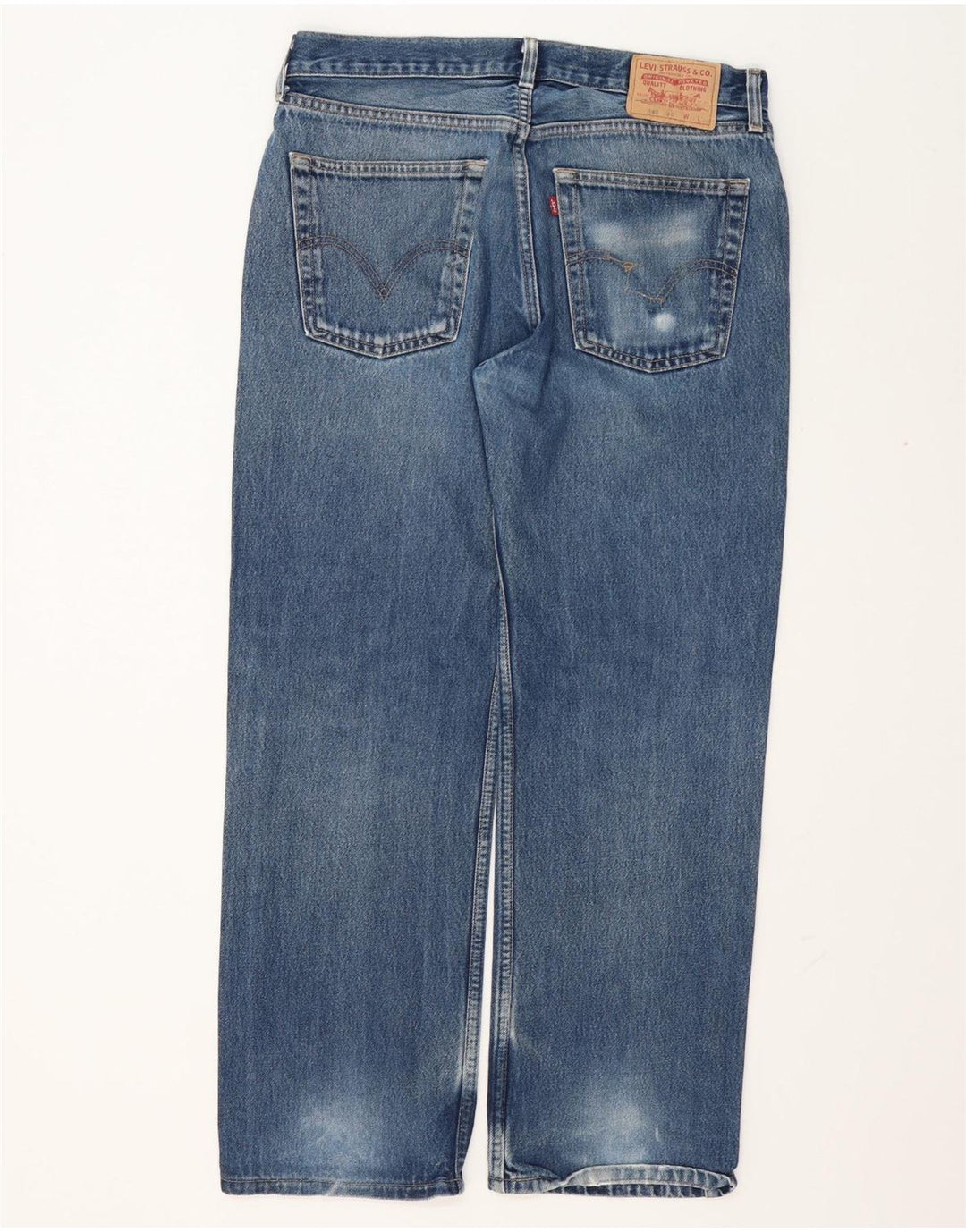 Męskie jeansy Levi's 582 Straight W34 L30 Niebieskie bawełniane