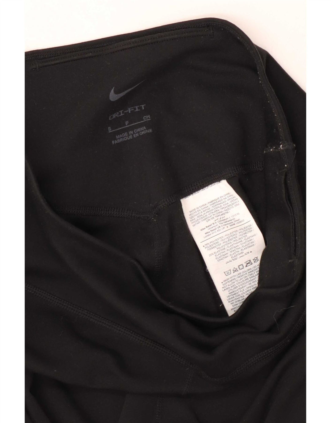 Damskie legginsy Nike Dri Fit UK 8, małe, czarne, poliestrowe